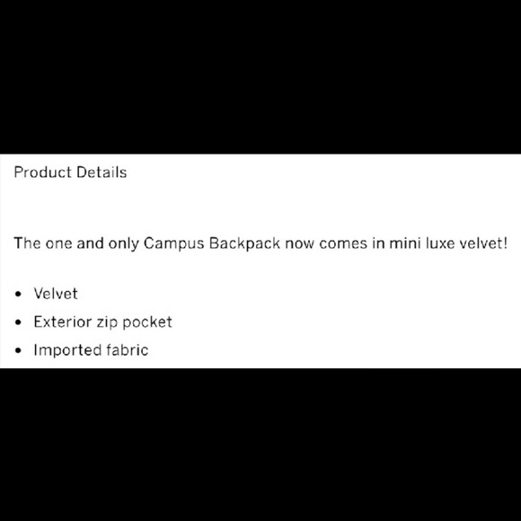 🆕 PINK VS 🍀Mini  Velvet Backpack - Picture 3 of 3